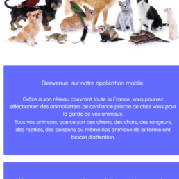 Application mobile Android & IOS, AnimalSitter