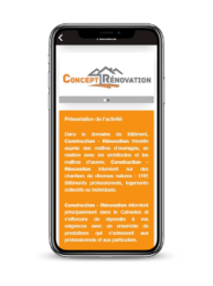 Application mobile Android & IOS, Thème Construction - Rénovation