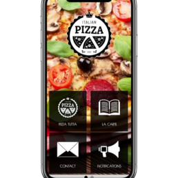 Application mobile Android & IOS, Thème Vitrine Pizzeria et Restauration