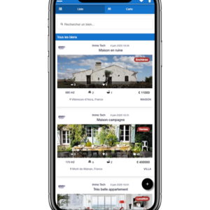 Application mobile Android & IOS de gestion immobilière avec Messagerie Privée